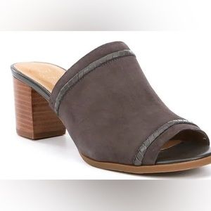Jack Rogers Campbell Slides - Suede Heels